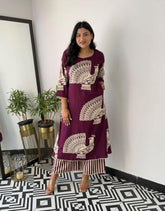 Pure Cotton Summer Kurti Pant Set for Women
