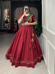 Pure Cotton Gota Patti work Navratri special Lehenga Choli