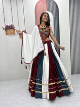 Rayon Mirror & Gamthi Work Designer Chaniya Choli – 6 Meter Flair, Ready to Wear
