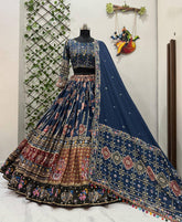 Muslin Cotton Digital Print With Mirror Work Navratri Special Chaniya Choli