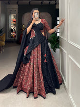 Pure Cotton Mirror Shell work Navratri Special Lehenga Choli