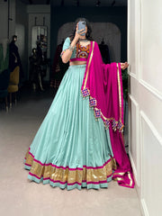 Pure Rayon Embossed Design Designer Chaniya Choli (Ready to Wear)