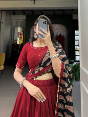 Pure Cotton Gamthi Kodi Work Navratri Special Chaniya Choli