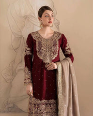Georgette Sequence work Party Wear Kurti Sharara Dupatta Set