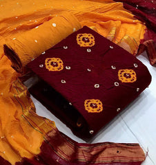 Summer Bandhani Dress Material