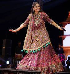 Muslin Cotton Digital Print with Real Mirror Work Navratri Special Designer Chaniya Choli