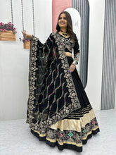 Pure Cotton Thread Embroidery Work 6M Flair work Navratri Special Designer Chaniya Choli (Ready To Wear)
