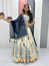 Pure Tissue Silk Thread Sequence work Lehenga Choli