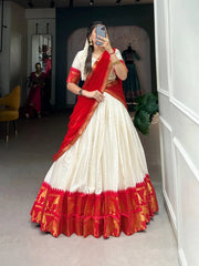 Treditional Cotton Chex Work Lehenga Choli