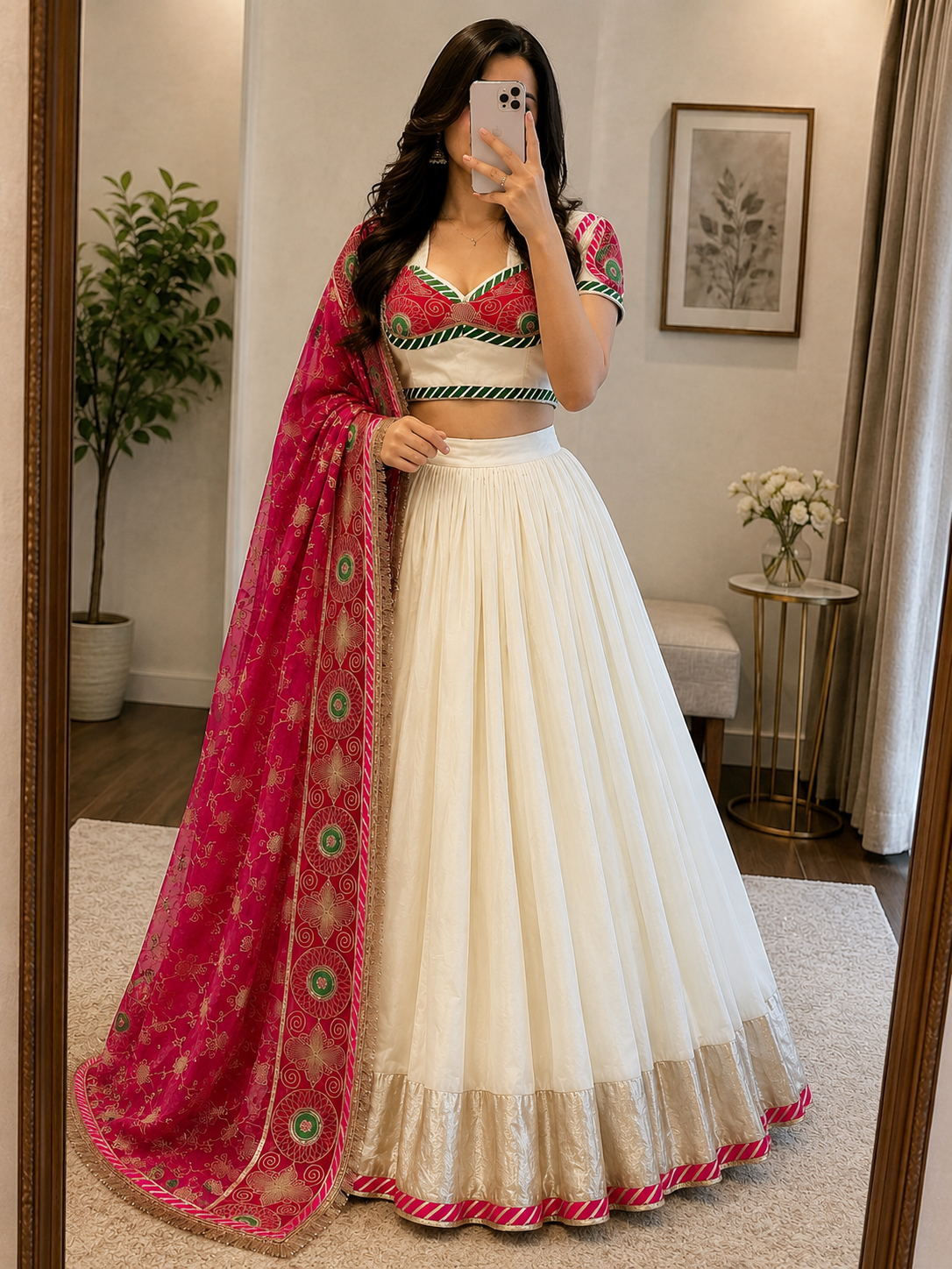 Roman Silk Designer Ready to Wear Chaniya Choli