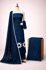 Soft Cotton Authentic Hand Crafted Kutch Bandhani Dress Material