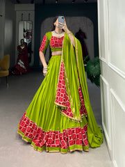 Rayon Gamthi Gota Patta work Navratri Special Chaniya Choli