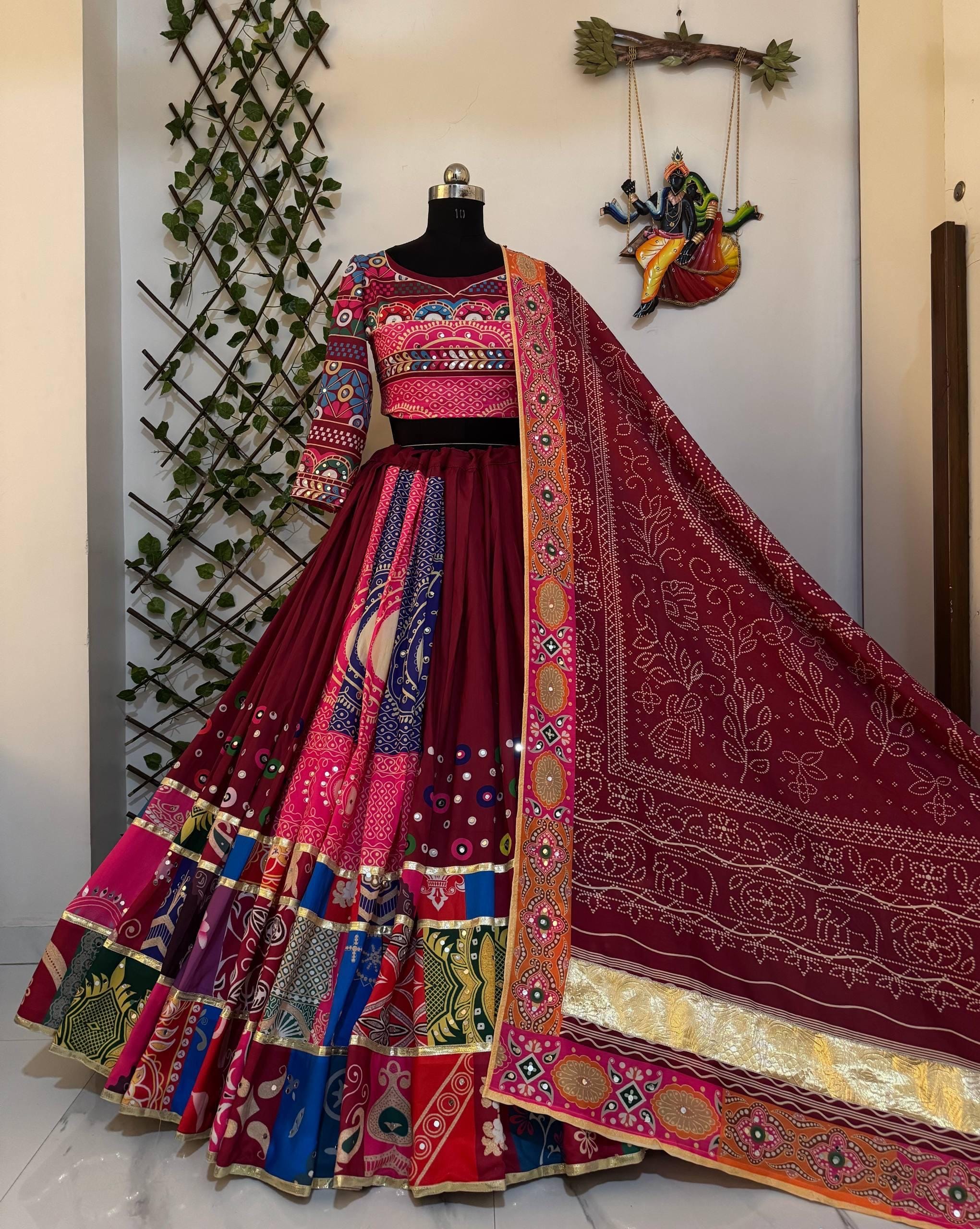 Muslin Digital Print Navratri Special Chaniya Choli
