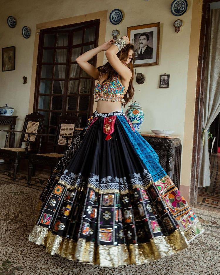 Navratri Special Designer Mirror Work Lehenga Choli