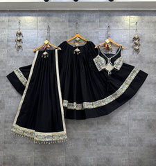 Pure Mal Cotton Kodi work Self Color Navratri Special Chaniya Choli
