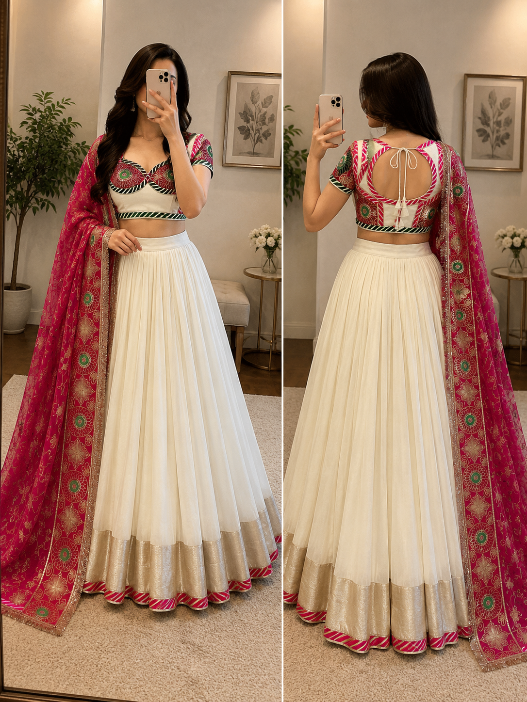Roman Silk Designer Ready to Wear Chaniya Choli