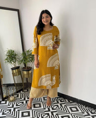 Pure Cotton Summer Kurti Pant Set for Women