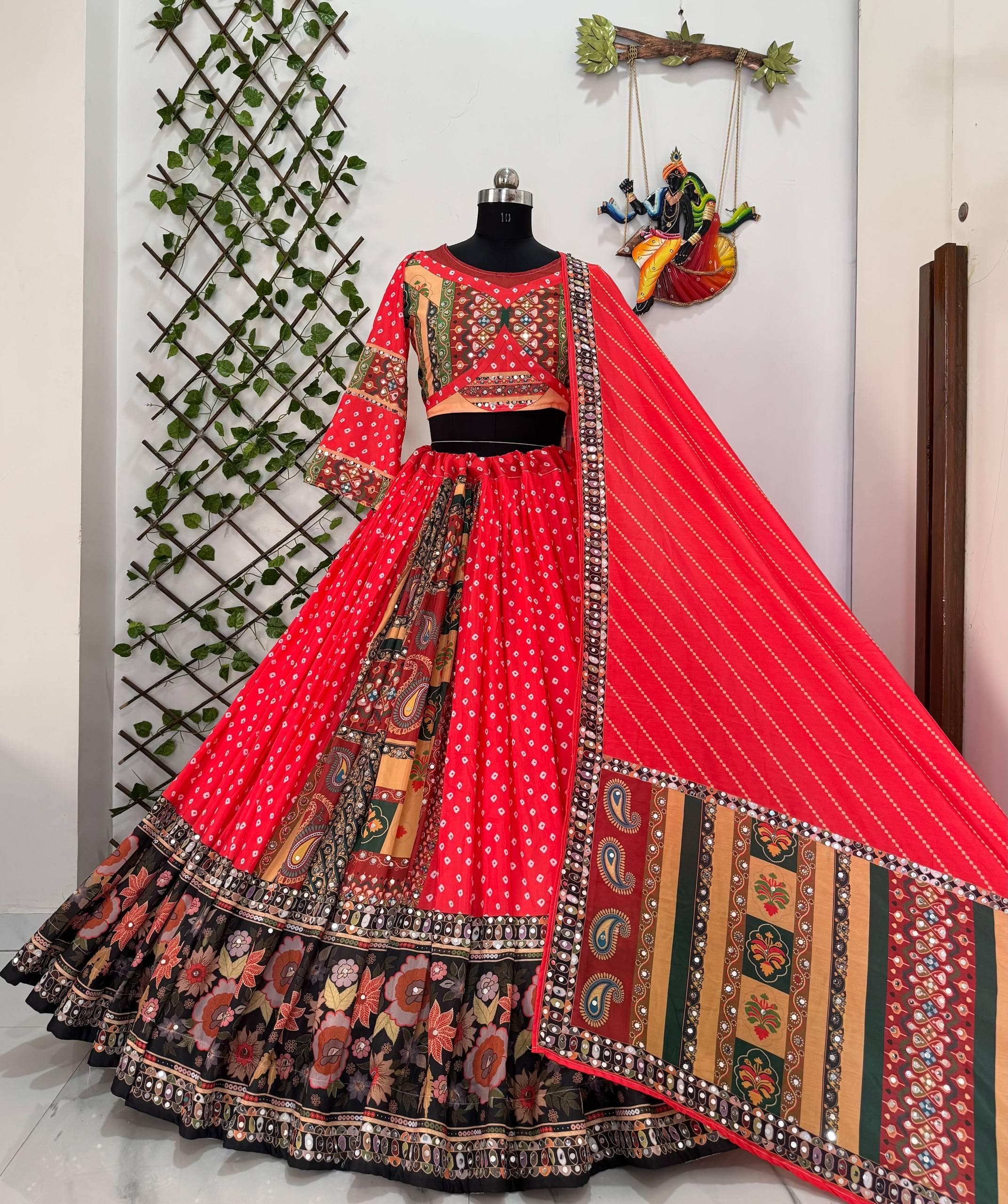 Muslin Digital Print work Chaniya Choli