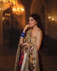 Muslin Mirror Work with digital print Navratri Special Chaniya Choli