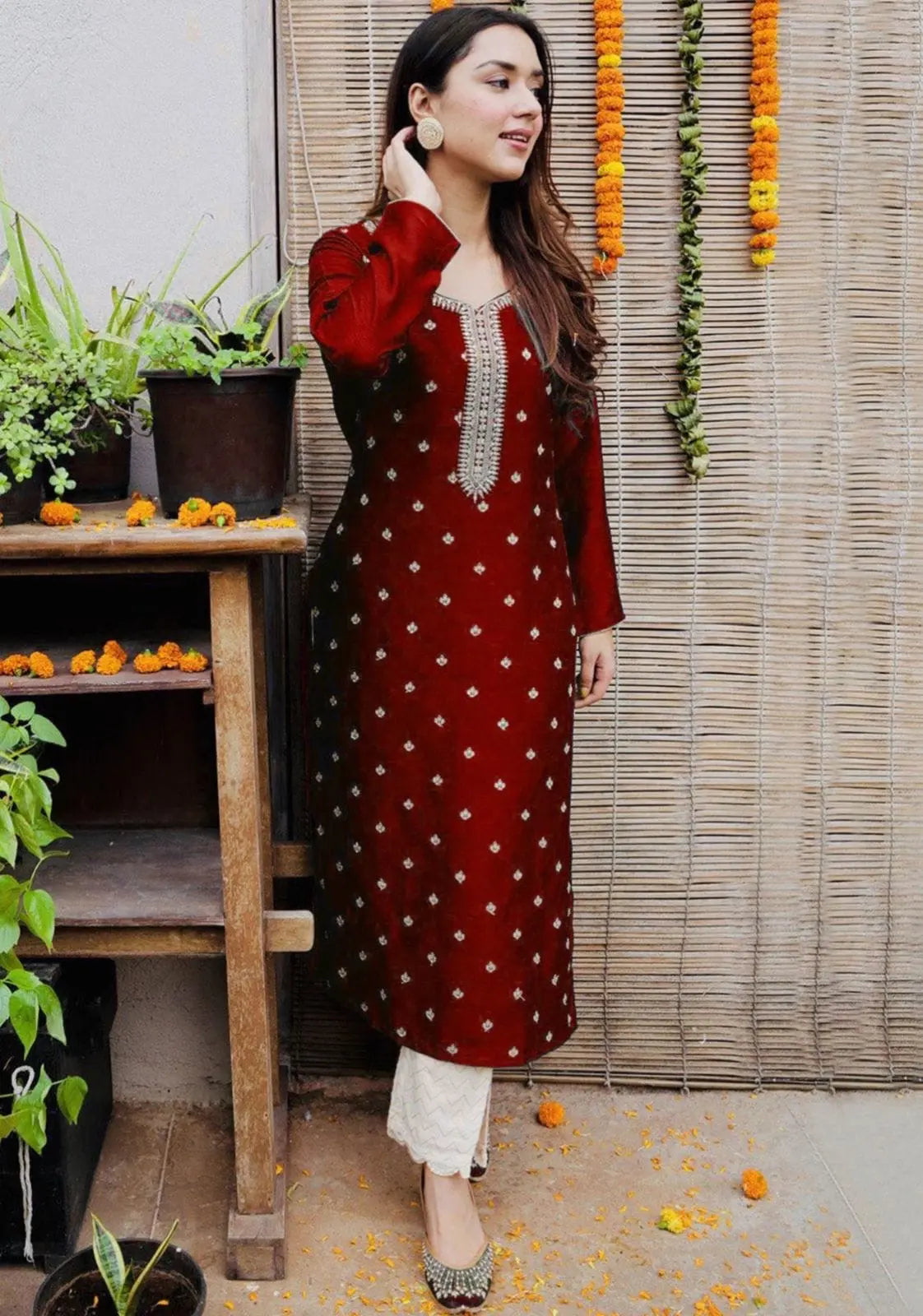 Reyon Embroided Kurti