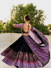 Muslin Silk Mirror Work Designer Chaniya Choli for Navratri | Real Mirror Work