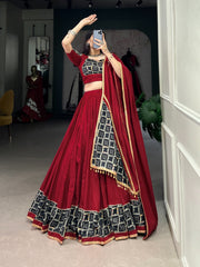 Rayon Gamthi Gota Patta work Navratri Special Chaniya Choli