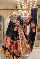 Muslin Cotton Digital Print with Real Mirror Work Navratri Special Chaniya Choli