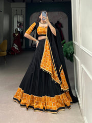 Rayon Gamthi Gota Patta work Navratri Special Chaniya Choli