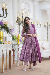 Muslin Batik Print Kurti Pant Dupatta Set