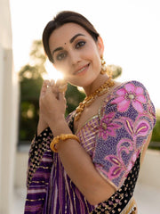 Muslin Silk Mirror Work Designer Chaniya Choli for Navratri | Real Mirror Work