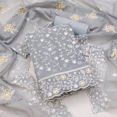 Modal Embroidery work Dress Material