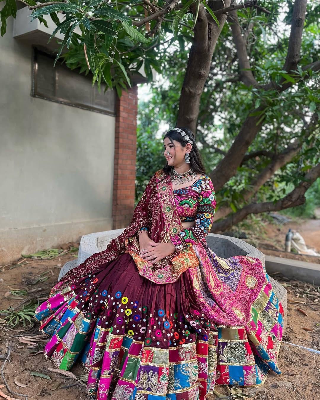 Muslin Digital Print Navratri Special Chaniya Choli