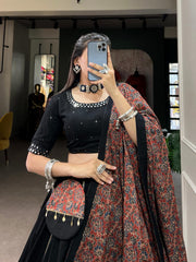 Pure Cotton Gamthi Kodi Work Navratri Special Chaniya Choli