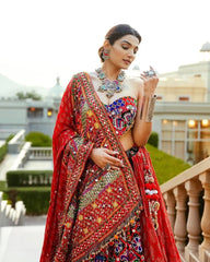 Navratri Special Designer Kutchi Work Chaniya Choli (Stitched)