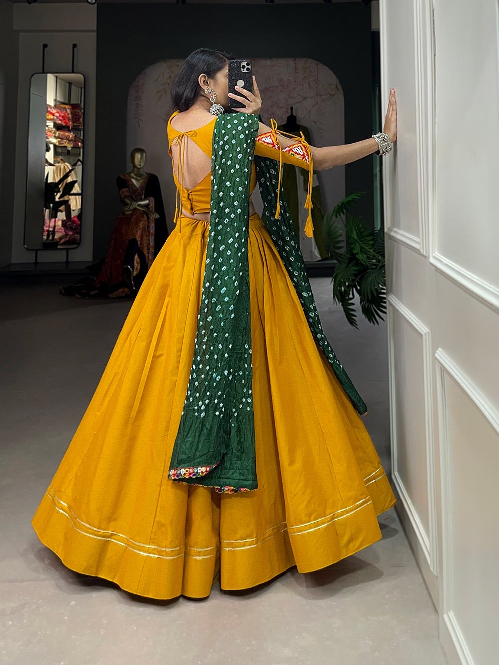 Pure Cotton Gota Patti work Navratri special Lehenga Choli