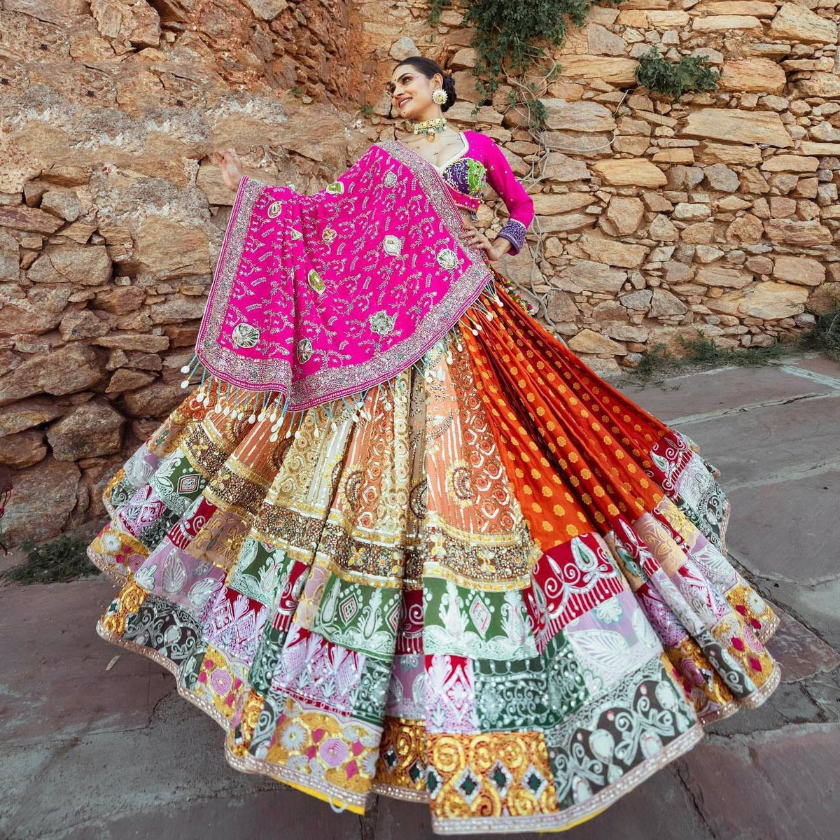 Navratri  special Designer Chaniya  Choli (Stitched)