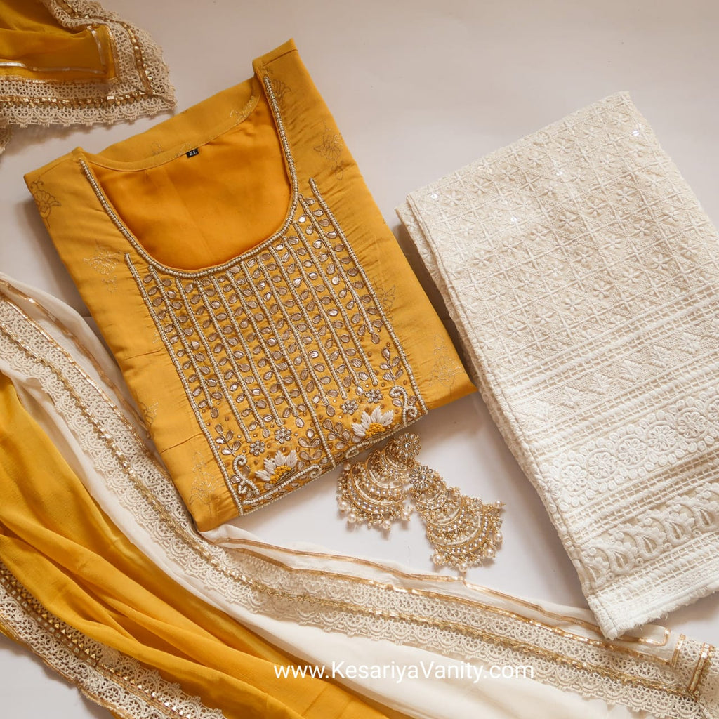 Haldi Ready Suit Set (3 Piece)