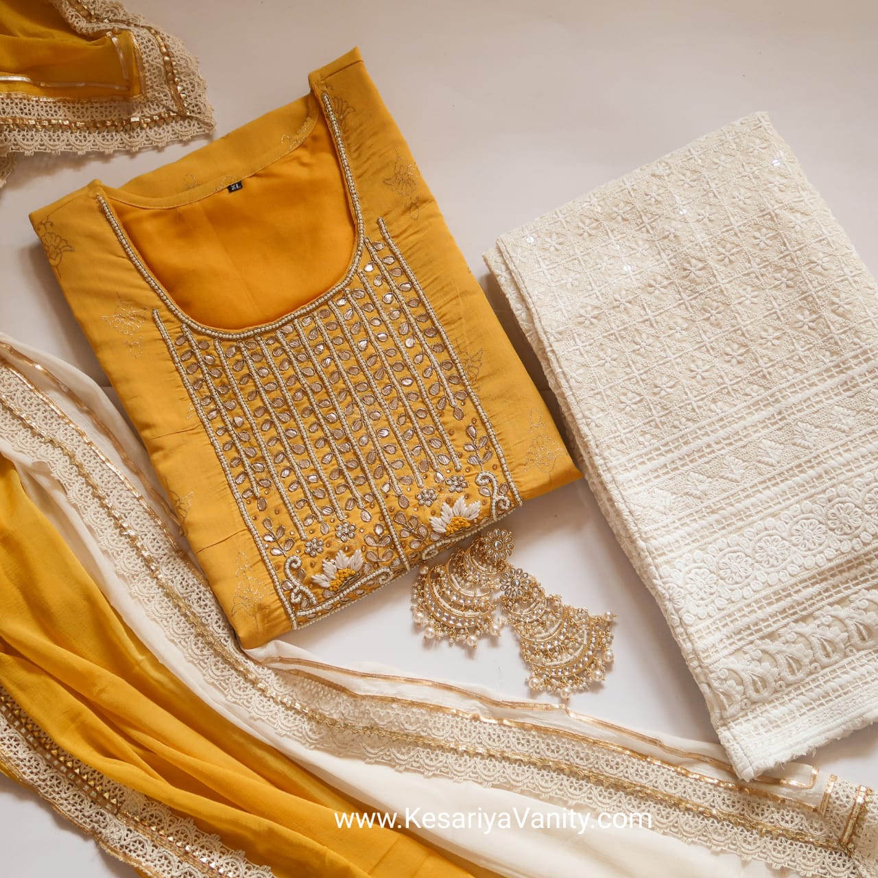 Haldi Ready Suit Set (3 Piece)