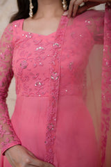 Heavy Embroidery work Gown Dupatta Set