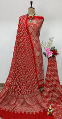 Modal Ghazi Silk Original Ajrakh work Dress Material