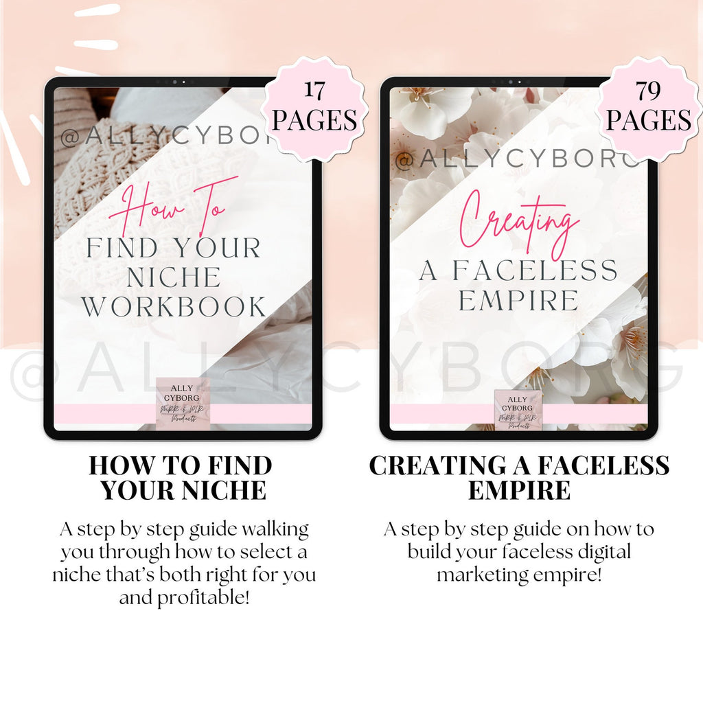 FACELESS Digital Marketing Guide Bundle Master Resell Rights Private Label Rights PLR MRR Digital Products Digital Products Resell Rights