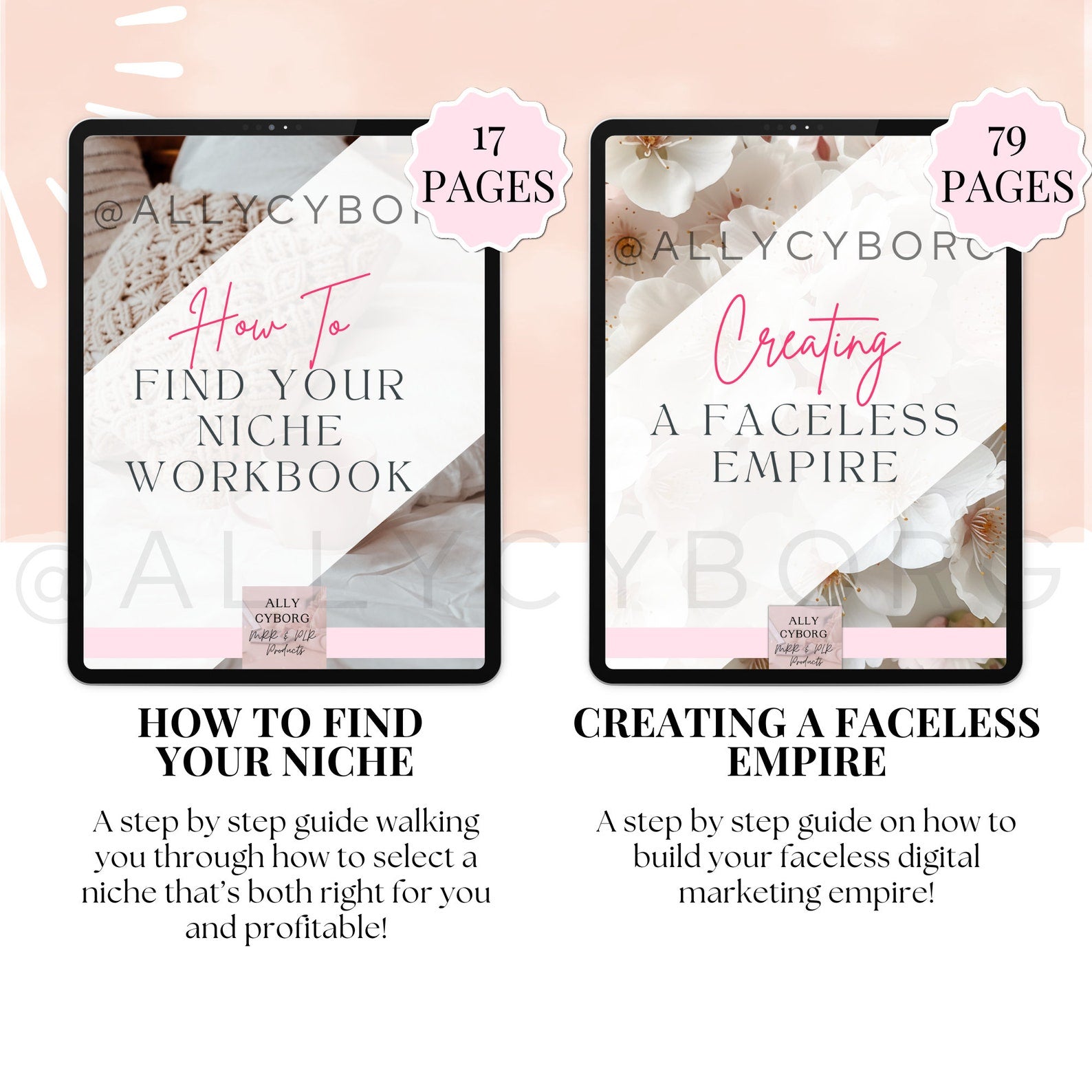 FACELESS Digital Marketing Guide Bundle Master Resell Rights Private Label Rights PLR MRR Digital Products Digital Products Resell Rights
