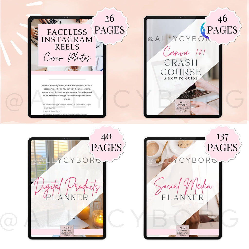 FACELESS Digital Marketing Guide Bundle Master Resell Rights Private Label Rights PLR MRR Digital Products Digital Products Resell Rights