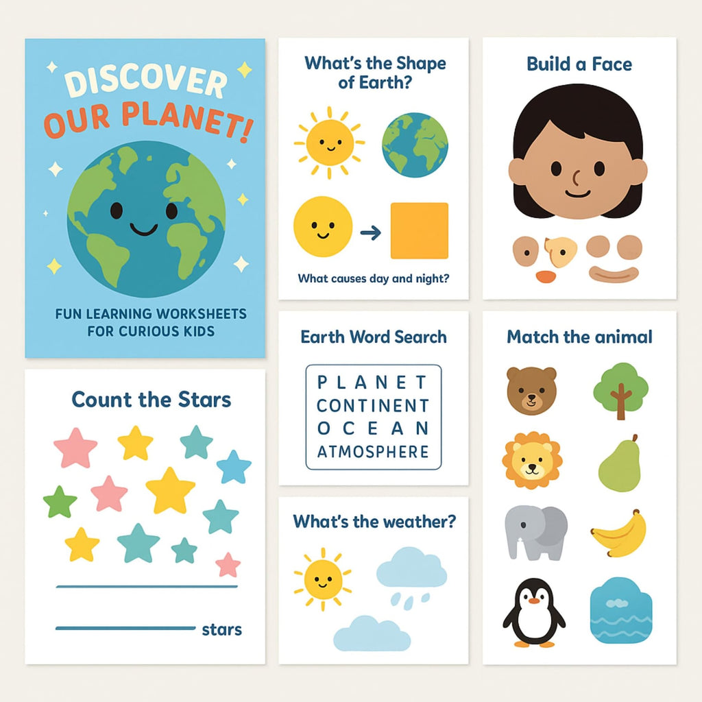 Kids Learning Activities Bundle Homeschool Printables (PLR & MRR)