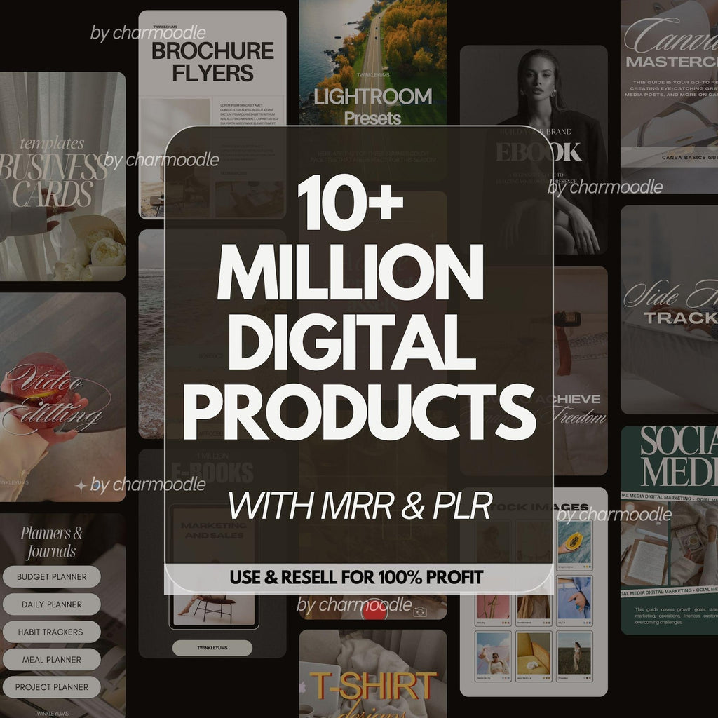 10+ Million Digital Products Bundle | Master Resell Rights MRR & Private Label Rights PLR for Passive Income, Done For You DFY