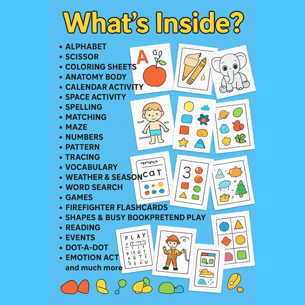 Kids Learning Activities Bundle Homeschool Printables (PLR & MRR)
