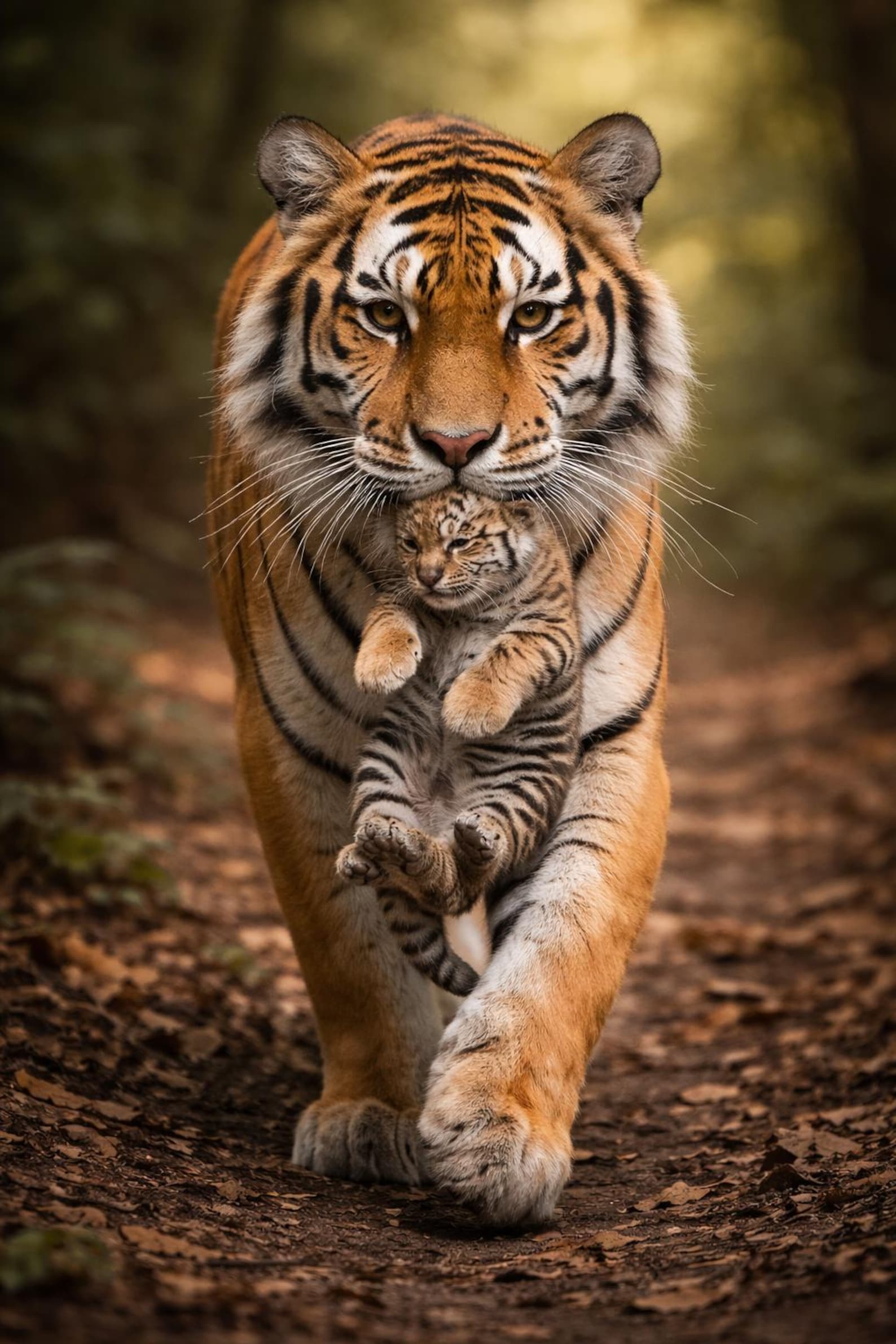 Tiger Mother and Cub Printable Wall Art, Wildlife Photography Print, Animal Decor, A3 Digital product, Nature Wall Art, Mothers day gift