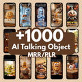 1000+ AI Talking Object Reels Bundle viral reels AI videos , ai reels bundle, digital product plr mrr